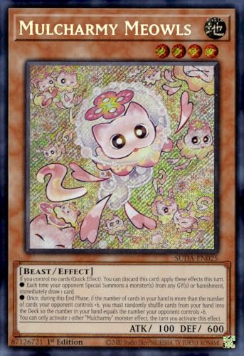 Mulcharmy Meowls – SUDA-EN025 – Secret Rare – 1. Auflage von YU-GI-OH!