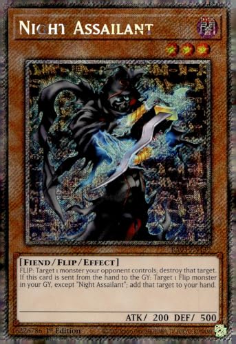 Night Assailant (Platinum Secret Rare) – RA03-EN139 – Platinum Secret Rare – 1. Auflage von YU-GI-OH!