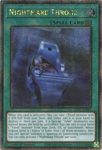 Nightmare Throne (Quarter Century Secret Rare) - LEDE-EN061 - Quarter Century Secret Rare - 1. Auflage von YU-GI-OH!