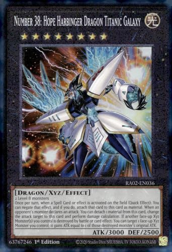 Nummer 38 - Hope Harbinger Dragon Titanic Galaxy (PCR) - RA02-EN036 - Prismatische Sammlerselten - 1. Auflage von YU-GI-OH!