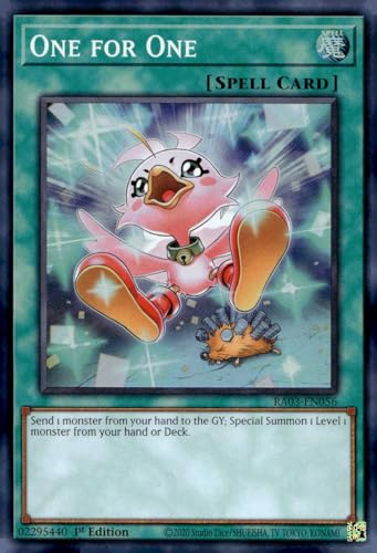 One for One (Alternate Art) – RA03-EN056 – Super Rare – 1. Auflage von YU-GI-OH!