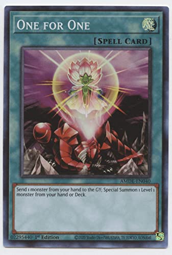 One for One - AMDE-EN040 - Super Rare - 1. Auflage von YU-GI-OH!