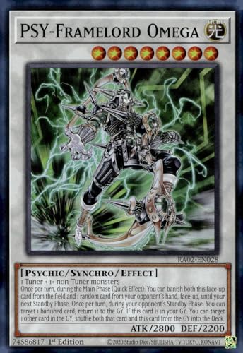 PSY-Framelord Omega RA02-EN028 Super Rare 1. Auflage von YU-GI-OH!