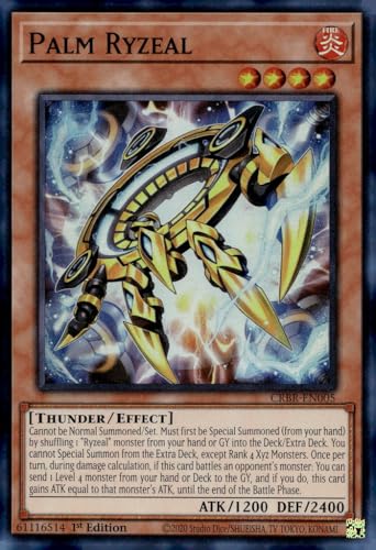 Palm Ryzeal (SR) - CRBR-EN005 - Super Rare - 1. Auflage von YU-GI-OH!