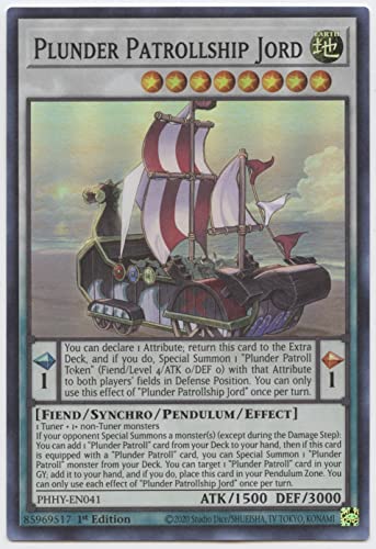 Plunder Patrollship Jord - PHHY-EN041 - Super Rare - 1. Auflage von YU-GI-OH!