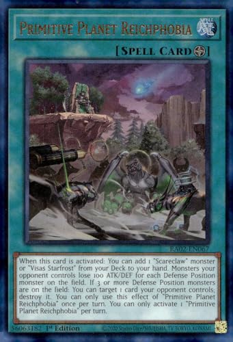 Primitive Planet Reichphobia (PUR) – RA02-EN067 – Prismatic Ultimate Rare – 1. Auflage von YU-GI-OH!