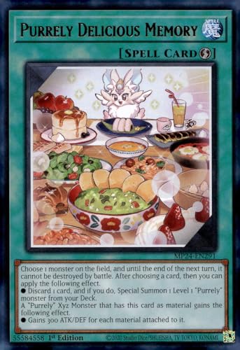 Purrely Delicious Memory MP24-EN291 Ultra Rare 1. Auflage von YU-GI-OH!