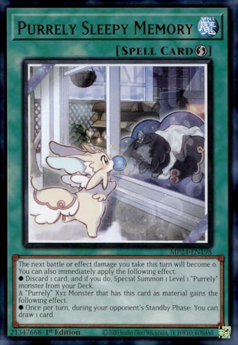 Purrely Sleepy Memory MP24-EN198 Ultra Rare 1. Auflage von YU-GI-OH!