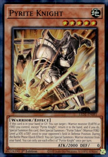 Pyrite Knight - LEDE-EN081 - Super Rare - 1. Auflage von YU-GI-OH!