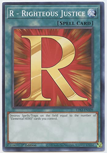 R - Righteous Justice - LDS3-EN109 - Common - 1. Auflage von YU-GI-OH!