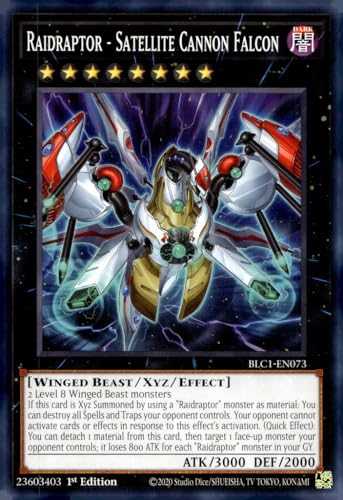 Raidraptor - Satellite Cannon Falcon - BLC1-EN073 - Common - 1. Auflage von YU-GI-OH!