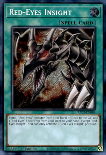 Red-Eyes Insight (Secret Rare) – RA03-EN061 – Secret Rare – 1. Auflage von YU-GI-OH!