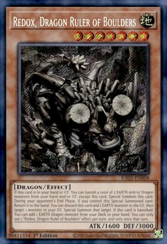 Redox, Dragon Ruler of Boulders (Secret Rare) – RA03-EN008 – Secret Rare – 1. Auflage von YU-GI-OH!