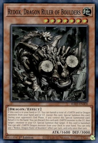 Redox, Dragon Ruler of Boulders – RA03-EN008 – Super Rare – 1. Auflage von YU-GI-OH!