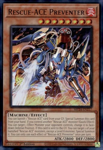 Rescue-ACE Preventer MP24-EN217 Ultra Rare 1. Auflage von YU-GI-OH!