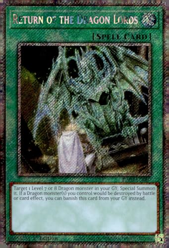 Return of The Dragon Lords (Platinum Secret Rare) – RA03-EN060 – Platinum Secret Rare – 1. Auflage von YU-GI-OH!