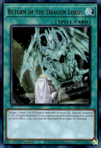 Return of The Dragon Lords (UR) - RA03-EN060 - Ultra Rare - 1. Auflage von YU-GI-OH!