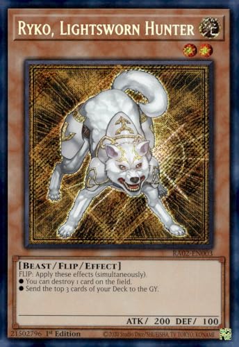 Ryko, Lightsworn Hunter (Secret Rare) – RA02-EN003 – Secret Rare – 1. Auflage von YU-GI-OH!