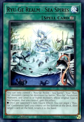 Ryu-Ge Realm - Sea Spires CRBR-EN038 - Rare - 1. Auflage von YU-GI-OH!