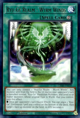 Ryu-Ge Realm - Wyrm Winds - CRBR-EN039 - Rare - 1. Auflage von YU-GI-OH!