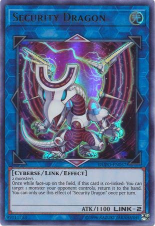 Security Dragon - DUPO-EN037 - Ultra Rare - Unlimited Edition von YU-GI-OH!