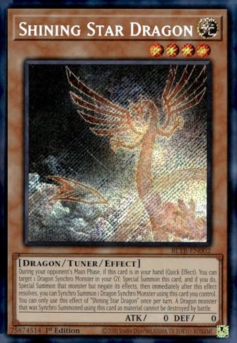 Shining Star Dragon - BLTR-EN002 - Secret Rare - 1. Auflage von YU-GI-OH!