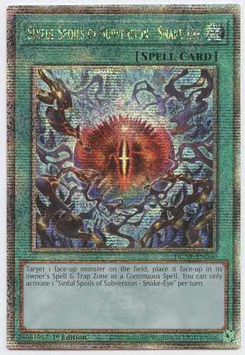 Sinful Spoils of Subversion - Snake-Eye - DUNE-EN060 - Quarter Century Secret Rare - 1. Auflage von YU-GI-OH!