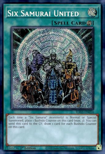 Six Samurai United (Secret Rare) - RA03-EN054 - Secret Rare - 1. Auflage von YU-GI-OH!