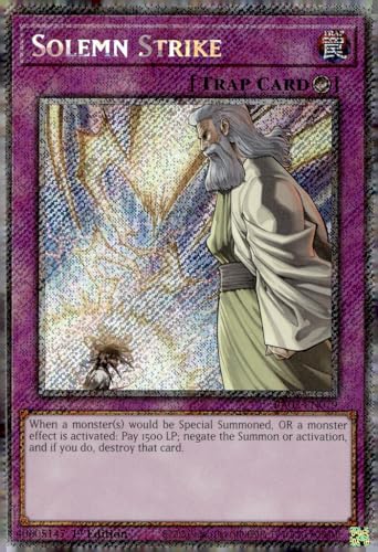 Solemn Strike (Platinum Secret Rare) – RA02-EN079 – Platinum Secret Rare – 1. Auflage von YU-GI-OH!