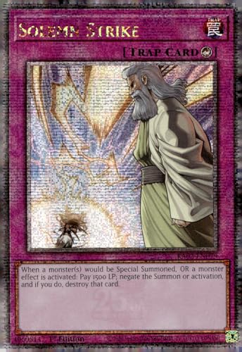 Solemn Strike (Quarter Century Secret Rare) – RA02-EN079 – Quarter Century Secret Rare – 1. Auflage von YU-GI-OH!