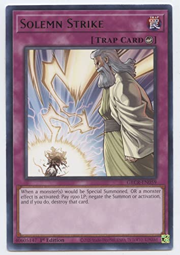 Solemn Strike GRCR-EN059 - Selten - 1. Auflage von YU-GI-OH!