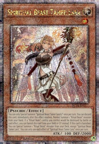 Spiritual Beast Tamer Lara (Quarter Century Secret Rare) – BLTR-EN017 – Quarter Century Secret Rare – 1. Auflage von YU-GI-OH!