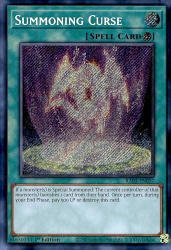 Summoning Curse (Secret Rare) – RA03-EN057 – Secret Rare – 1. Auflage von YU-GI-OH!