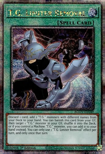 T.G. Limiter Removal - AGOV-EN049 - Quarter Century Secret Rare - 1. Auflage von YU-GI-OH!