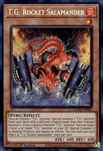 T.G. Raketensalamander - AGOV-EN003 - Secret Rare - 1. Auflage von YU-GI-OH!