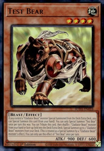 Testbär – SUDA-EN018 – Ultra Rare – 1. Auflage von YU-GI-OH!