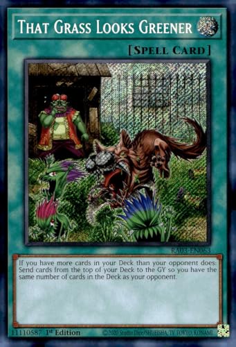 That Grass Looks Greener (Secret Rare) – RA03-EN063 – Secret Rare – 1. Auflage von YU-GI-OH!