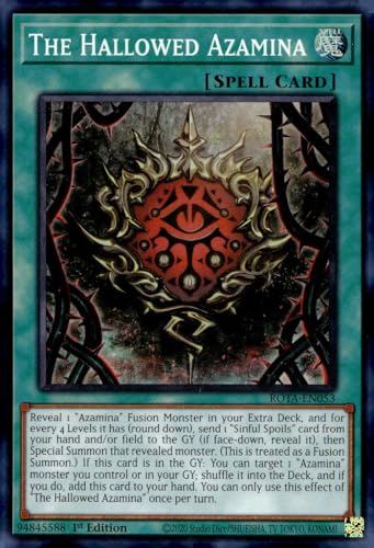 The Hallowed Azamina - ROTA-EN053 - Super Rare - 1. Auflage von YU-GI-OH!