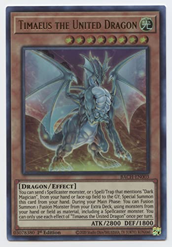 Timaeus The United Dragon BACH-EN003 - Ultra Rare - 1. Auflage von YU-GI-OH!