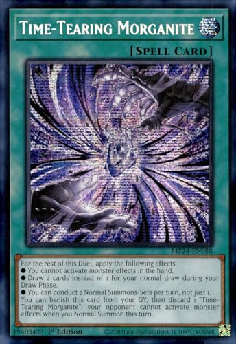 Time-Tearing Morganit MP24-EN088 Prismatic Secret Rare 1. Auflage von YU-GI-OH!