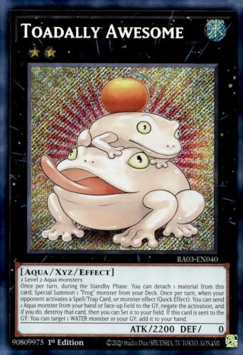 Toadally Awesome (Secret Rare) – RA03-EN040 – Secret Rare – 1. Auflage von YU-GI-OH!