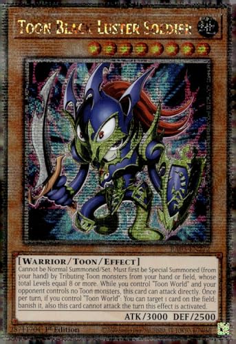 Toon Black Luster Soldat (Quarter Century Secret Rare) – RA03-EN272 – Quarter Century Secret Rare – 1. Auflage von YU-GI-OH!