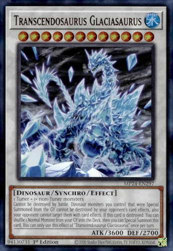 Transcendosaurus Glaciasaurus MP24-EN297 Ultra Rare 1. Auflage von YU-GI-OH!