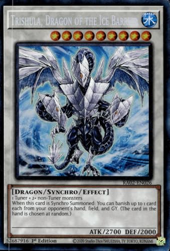 Trishula, Drache der Eisbarriere (PCR) - RA02-EN026 - Prismatische Sammlerselten - 1. Auflage von YU-GI-OH!