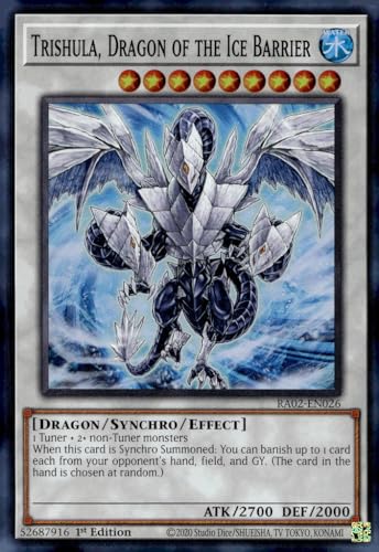 Trishula, Drache der Eisbarriere – RA02-EN026 – Super Rare – 1. Auflage von YU-GI-OH!