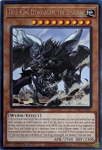 True King Lithosagym, The Disaster - WISU-EN047 - Rare - 1. Auflage von YU-GI-OH!