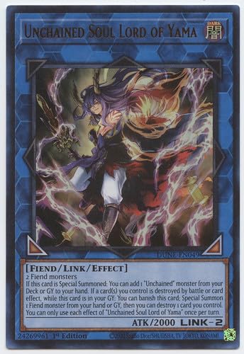 Unchained Soul Lord of Yama - DUNE-EN049 - Ultra Rare - 1. Auflage von YU-GI-OH!