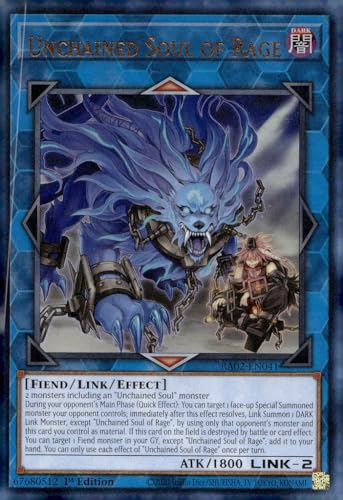 Unchained Soul of Rage (PUR) – RA02-EN041 – Prismatic Ultimate Rare – 1. Auflage von YU-GI-OH!