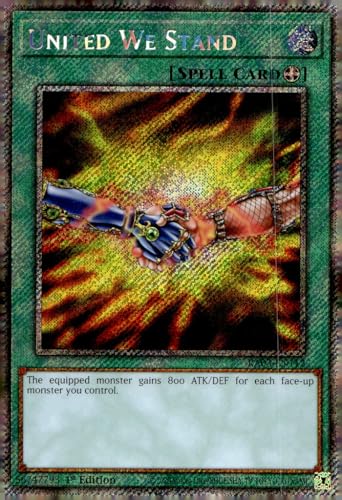 United We Stand (Platinum Secret Rare) – RA03-EN112 – Platinum Secret Rare – 1. Auflage von YU-GI-OH!