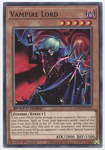 Vampire Lord - SGX3-ENC05 - Common - 1. Auflage von YU-GI-OH!